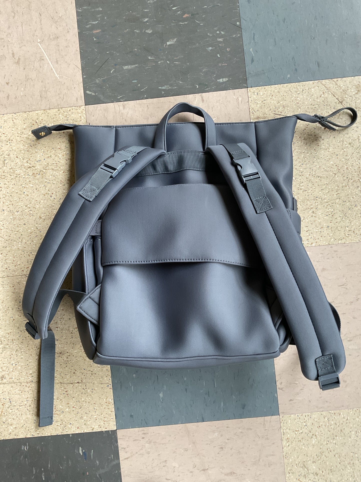 Boxy diaper backpack- Blue