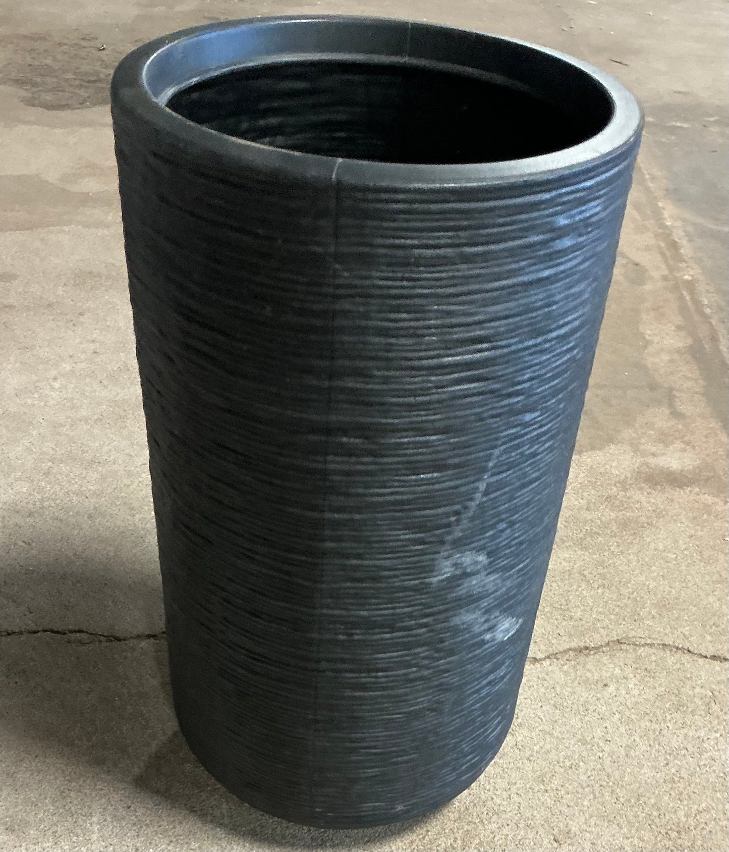 Fluted Outdoor Planters - Assorted Sizes - Minor Cosmetic Damage (see pictures) - FOR PICKUP ONLY