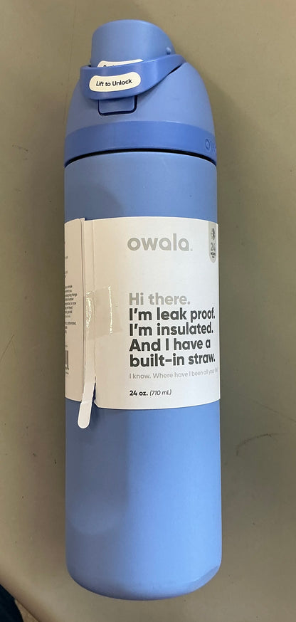 Owala 24 fl oz FreeSip Stainless Steel Water Bottle - MINOR COSMETIC DAMAGE (see pictures)