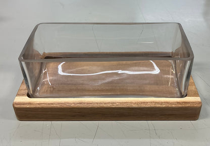 Biodome Glass Terrarium with Wooden Base - Threshold - FOR PICKUP ONLY