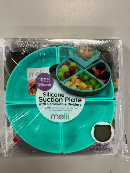 Melii - Silicone Suction Plate with Removable Dividers