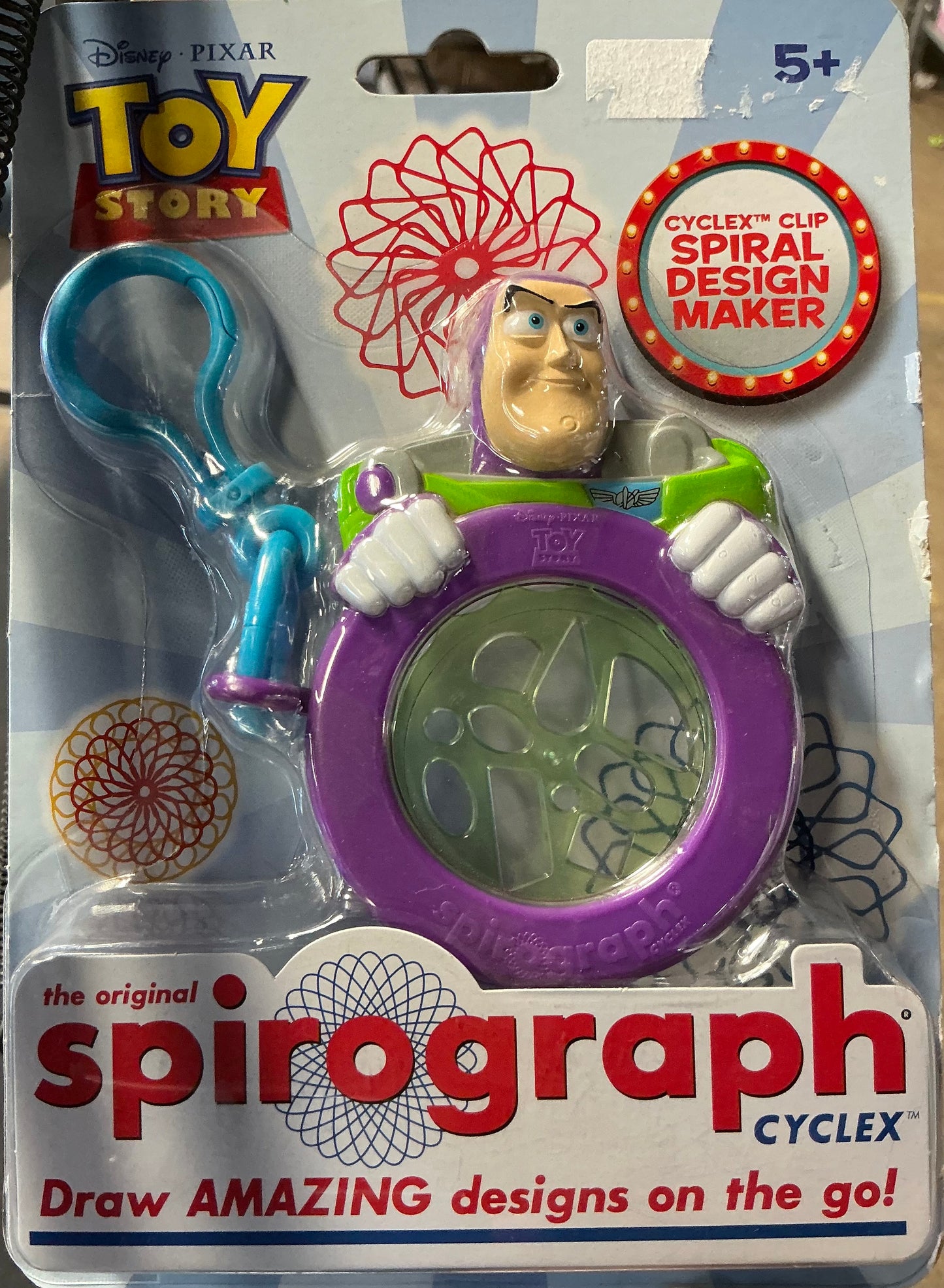 Spirograph Cyclex Clip Buzz Lightyear Spiral Drawing Tool Disney Pixar