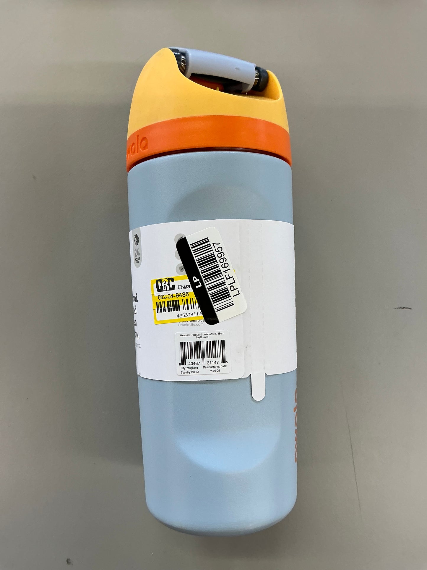 Owala 16 fl oz Kids' Stainless Steel FreeSip Water Bottle - MINOR COSMETIC DAMAGE (see pictures, some may be missing straw)
