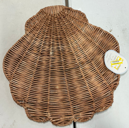Woven rattan shell Charger