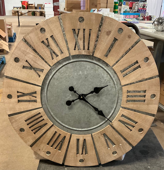 Signature Design by Ashley® Payson Wall Clock Measurements: 30.75 Width/Inches, 30.75 Height/Inches, 1 Depth/Inches