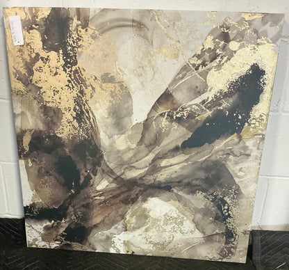 Golden blush abstract wall art - PICK UP ONLY