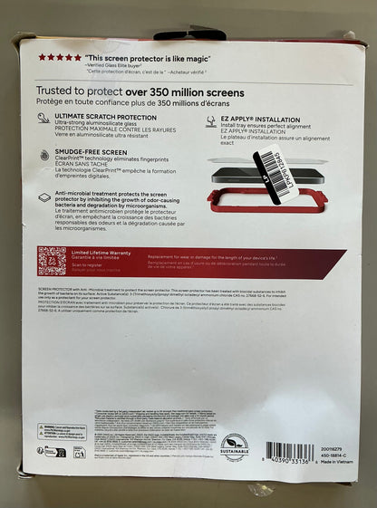 ZAGG InvisibleShield iPad Air 10.9” / iPad Air 11” (M3/M2) glass elite screen protector - OPEN BOX