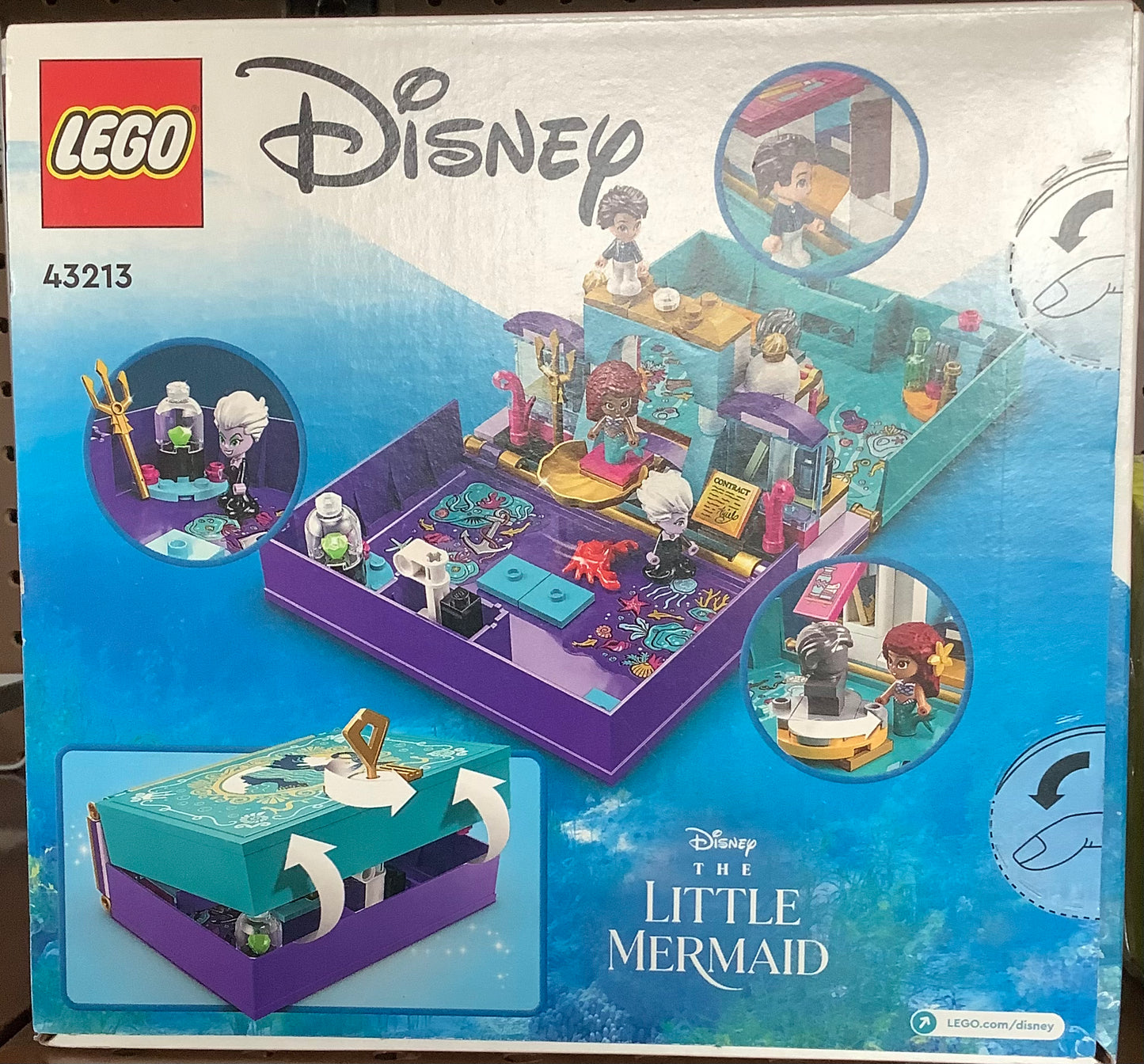 LEGO Disney the little mermaid story book building toy with micro dolls - 43213