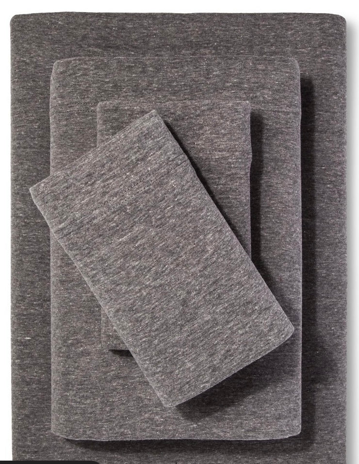 Twin Jersey Sheet Set Heather Gray
