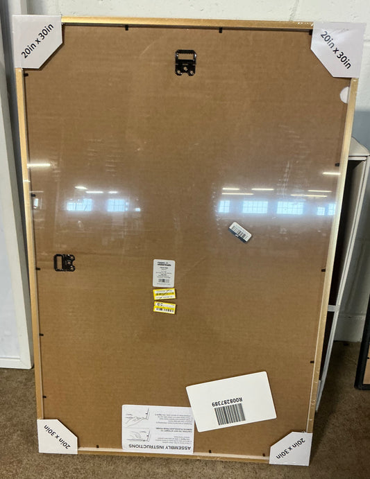 20”x30” thin poster frame brass - AS IS - SOME MINOR COSMETIC FLAWS (see pictures) - PICK UP ONLY