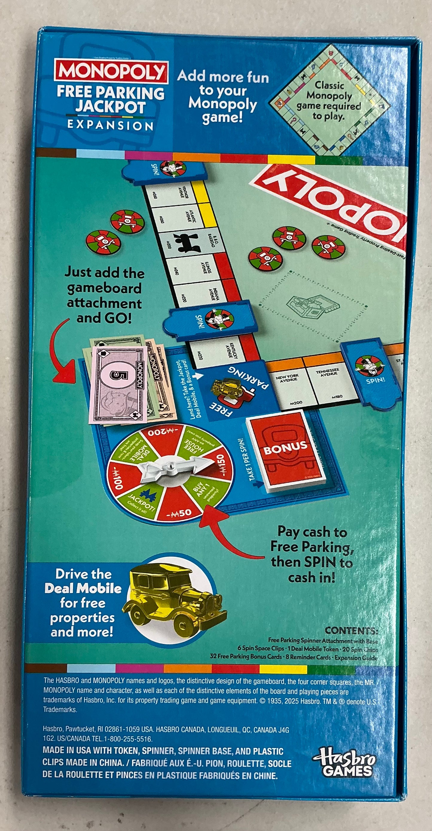 Monopoly expansion free parking jackpot game
