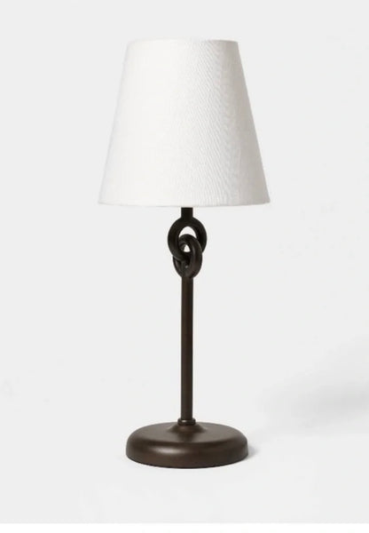Metal ring table lamp - Black - PICK UP ONLY