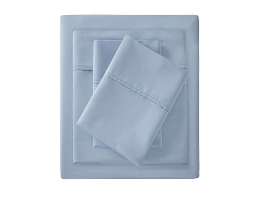 Madison Park 1500 Thread Count Cotton Blend Queen Sheet Set blue