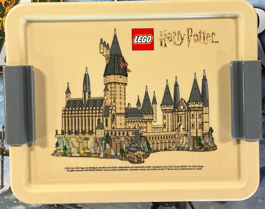 LEGO Harry Potter branded lunch box.