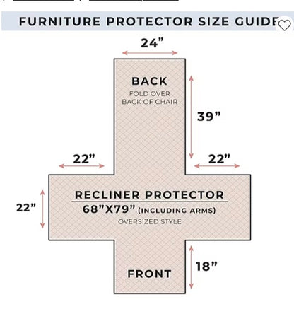 Linery Patchwork Recliner Protector 79 in x 68 in