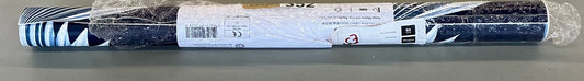 NextWall Tropical Fan Palm Peel and Stick Wallpaper roll in navy blue featuring a palm leaf pattern.(covers 30.76 sq. ft)