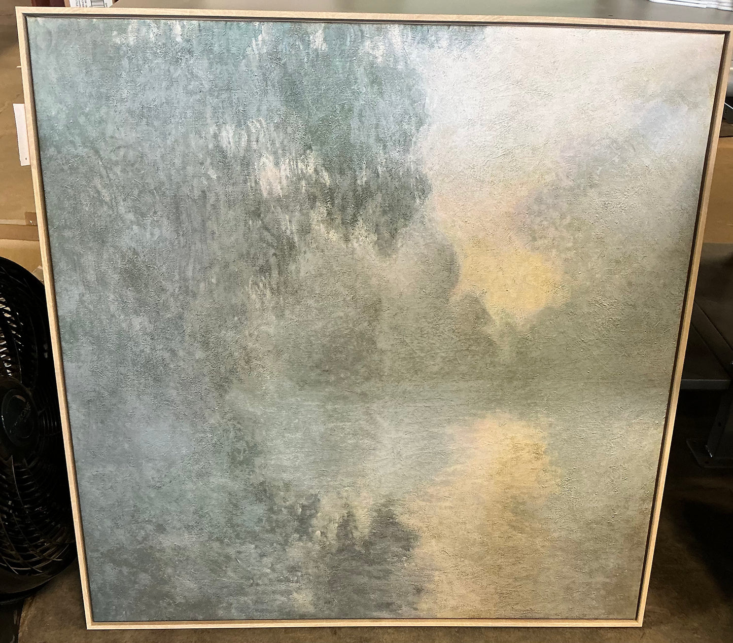 36” x 36” set of 2 blurry landscape framed wall art - PICK UP ONLY