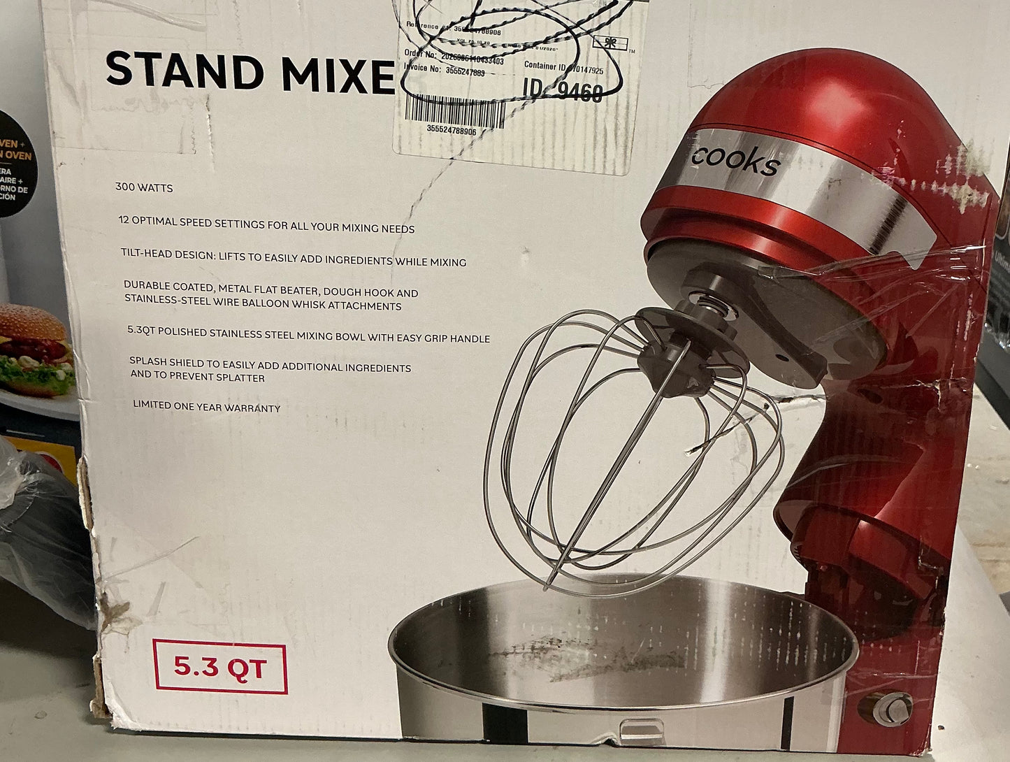 Cooks 5.3-Quart Stand Mixer