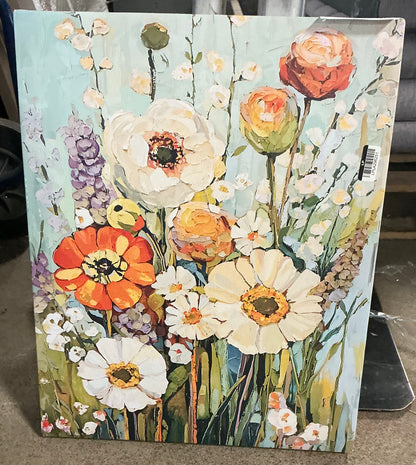 Stupell industries artist Franklyn Gregory - USA Made - florals canvas art 16x20” - PICK UP ONLY