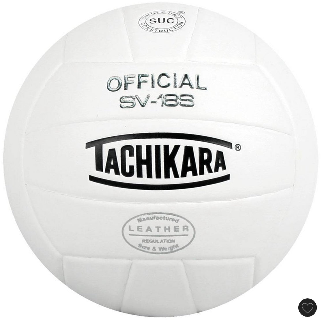 Tachikara SV18S indoor composite volleyball - white - MINOR COSMETIC FLAWS