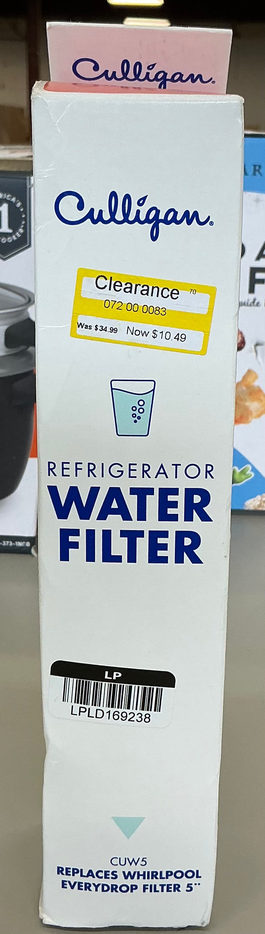 Culligan CUW5 replacement whirlpool (EDR5RXD1) refrigerator water filter 5