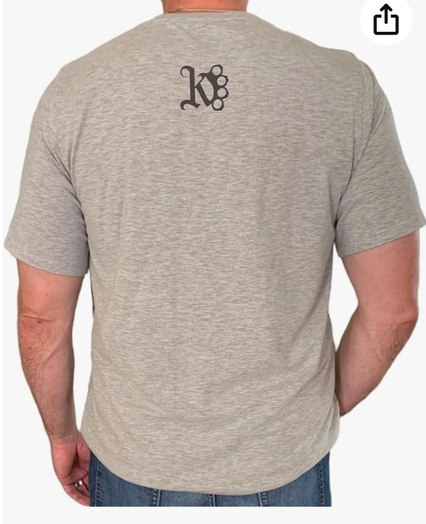 Knuckle Duster Radio T-Shirt Heather Grey,Large-Men