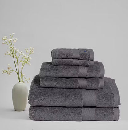Royal Velvet Signature 6 Pieces Bath Towel Set-Included(2 Bath Towel,2 Hand Towel and 2 Washcloth)-Gray