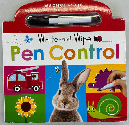 Write and Wipe Pen Control board book
