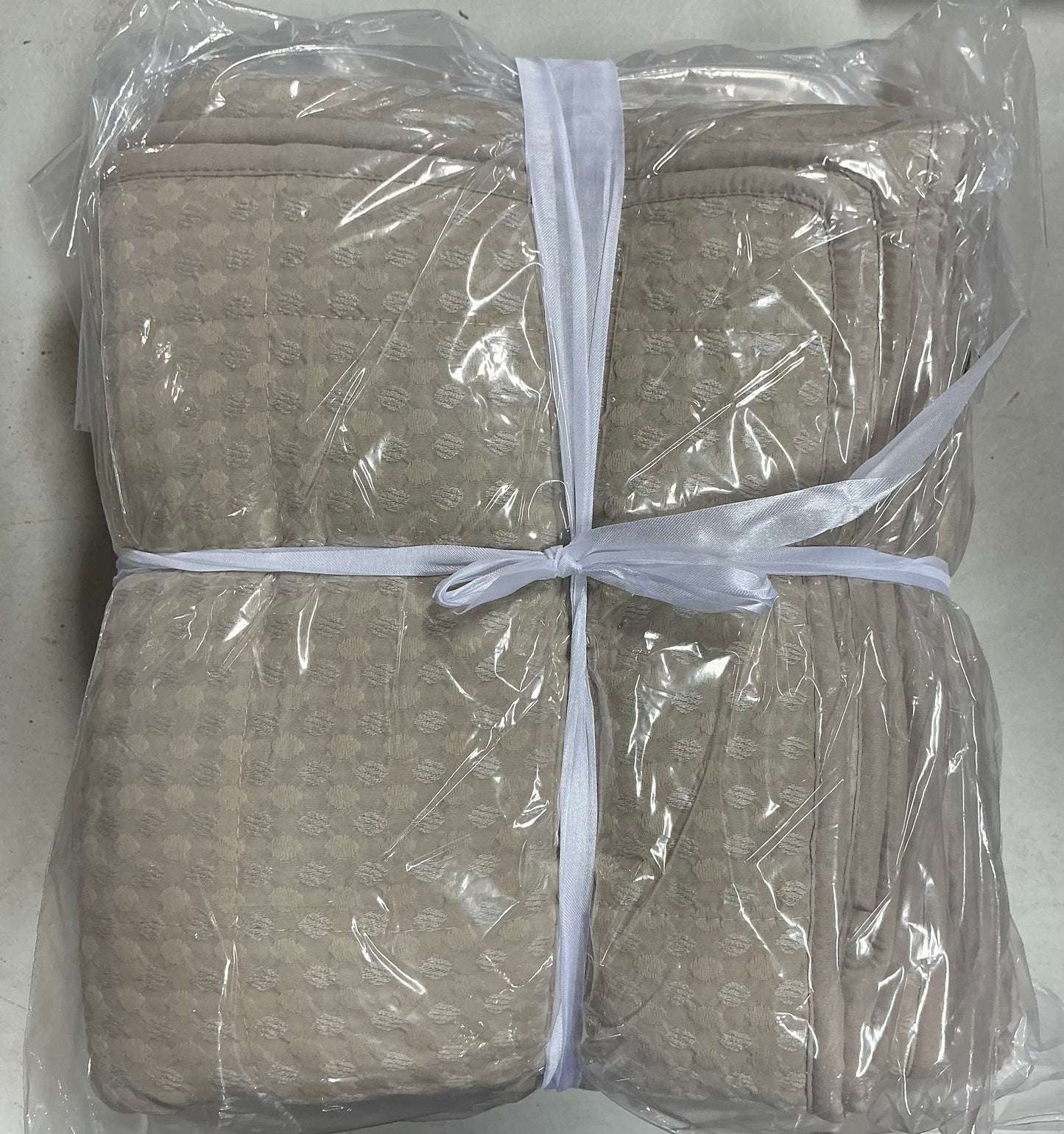510 Design Mina Waffle Weave Textured Quilt Set 3-piece king