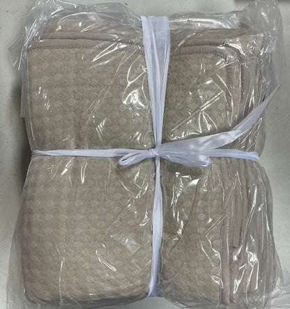510 Design Mina Waffle Weave Textured Quilt Set 3-piece king