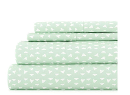 Casual Comfort Heart Pattern Deep Pocket Sheet Set 3 Pieces Twin-Included( 1 Pillowcase, 1 Fitted sheet and 1 Flat sheet)