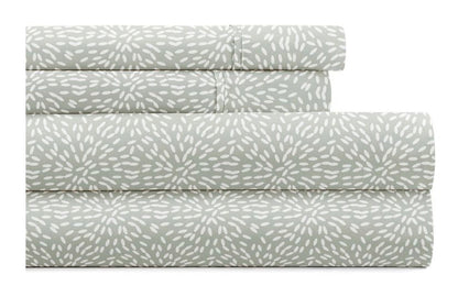 Casual Comfort™ Premium Ultra Soft Patterned 4 Pieces Sheet Set Queen-Included(1 Flat Sheet,1 Fitted Sheet and 2 Pillowcases)