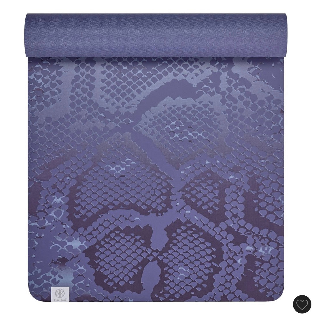 Gaiam studio select dry-grip yoga mat snake - purple (5mm)