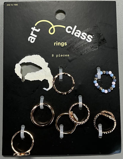 Rings in assorted gold-tone and beaded styles-As Is