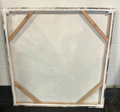 Golden blush abstract wall art - PICK UP ONLY