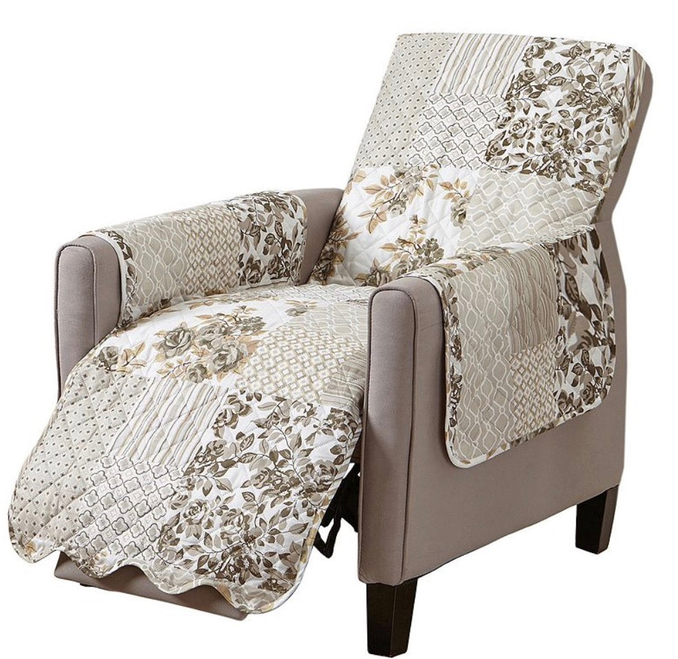 Linery Patchwork Recliner Protector 79 in x 68 in