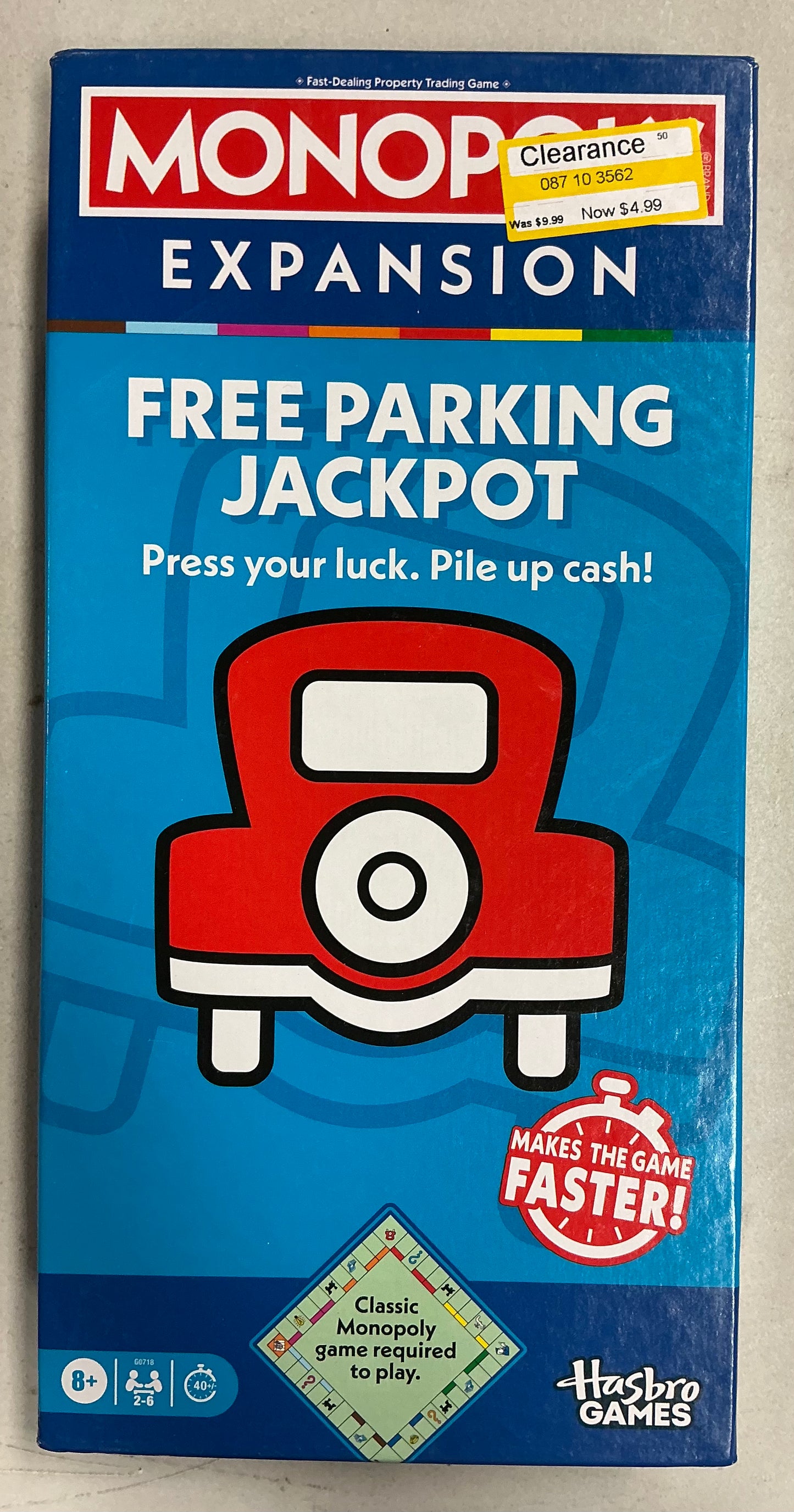 Monopoly expansion free parking jackpot game