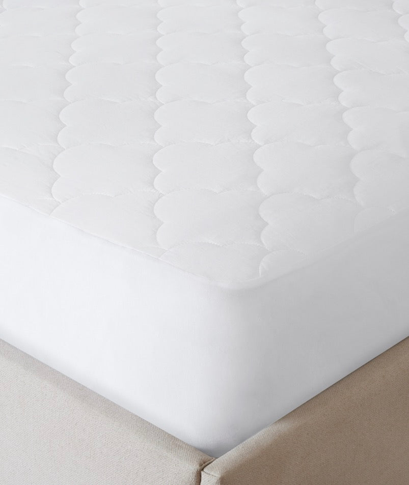Sleep Philosophy All Natural Cotton Percale Quilted Mattress Pad Twin
