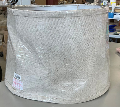 THRIFTY 70 - large lamp shade - cream textured - AS IS - FINAL SALE - NO RETURNS