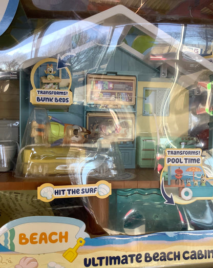 (Clearance)Bluey's Ultimate Beach Cabin Playset
