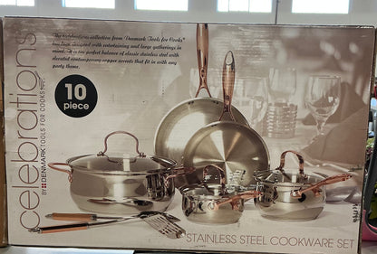 Denmark Stainless Steel 10-pc. Cookware Set