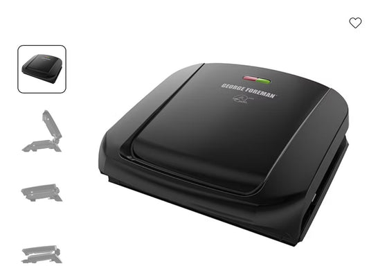 George Foreman Removable Plate Electric Indoor Grill - Open Box
