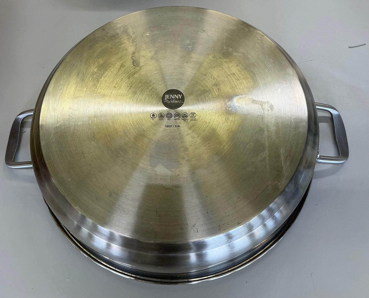 Thrifty 70- Jenny Martinez Stainless Steel 10-qt. Braising Pan- Used- As is- Final sale- No return