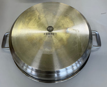 Thrifty 70- Jenny Martinez Stainless Steel 10-qt. Braising Pan- Used- As is- Final sale- No return