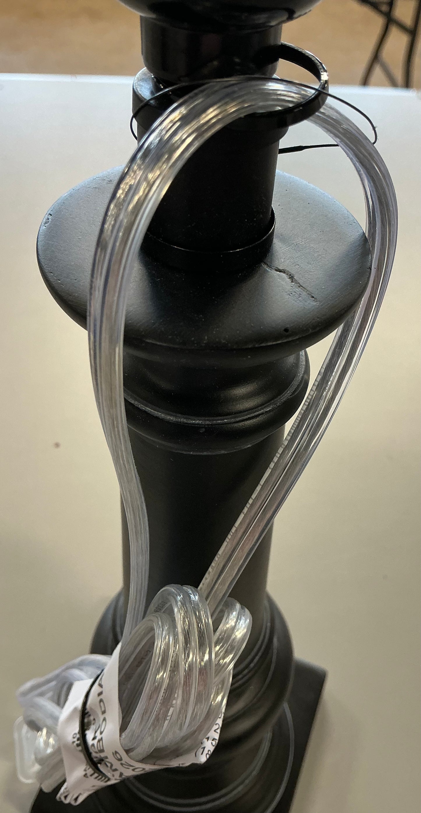 Column small lamp base black - MINOR COSMETIC FLAW