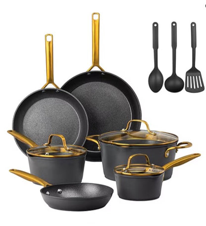 Granitestone Armor Max Gold Aluminum 14-pc. Non-Stick Cookware Set