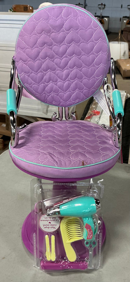Our generation sitting pretty salon chair - AS IS - MINOR COSMETIC FLAW