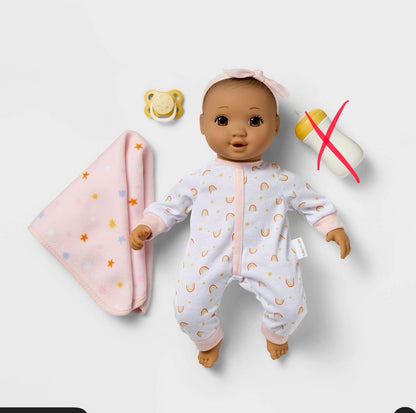 Gigglescape nurturing baby doll - AS IS - MISSING BOTTLE - COSMETIC FLAW