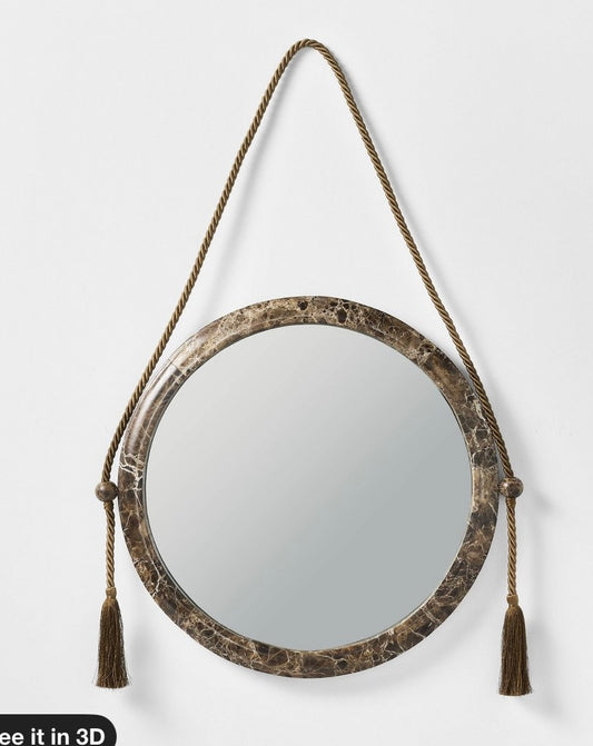 20” marble wall mirror - PICK UP ONLY