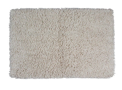 Home Weavers Inc Fantasia Shaggy Quick Dry Bath Rug 24”x36”-Ivory